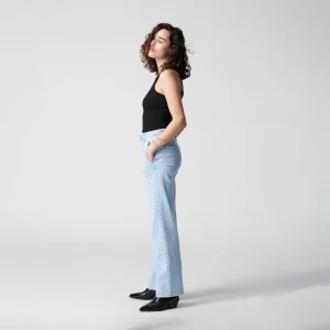 DEW Flared Soft Denim - French Pocket - Bright Blue