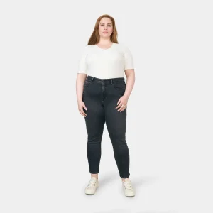SUN UP Skinny Powerstretch - Curvy - Black Denim