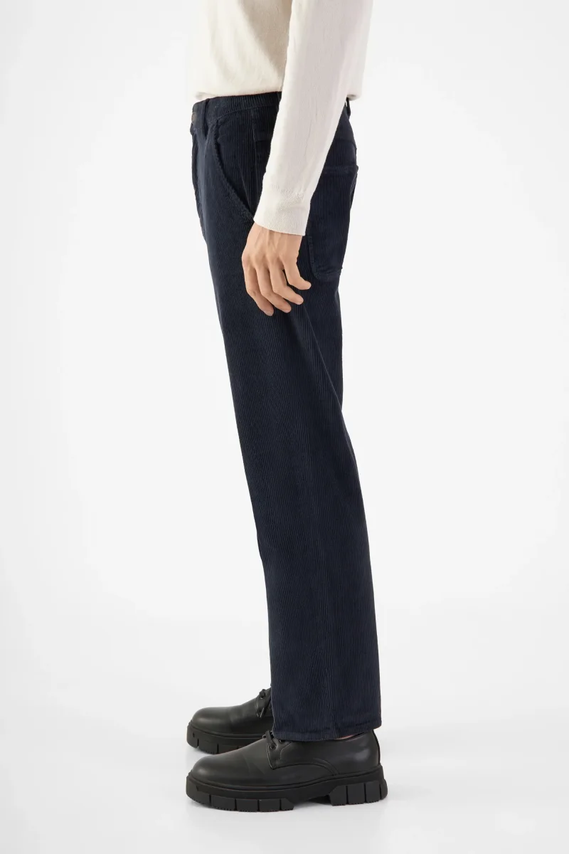 MANE Relaxed Straight Corduroy - French - Dark Navy - Menswear – Bild 3